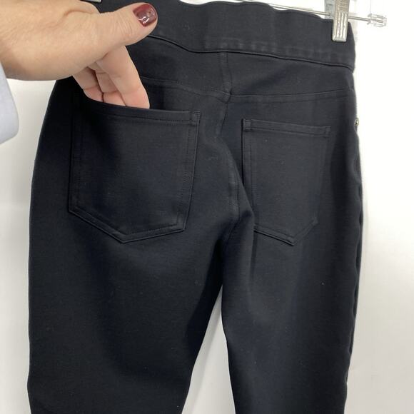 SPANX The Perfect Black Ponte Ankle Pants Size XS Skinny Back Pockets 20202R - Picture 7 of 12